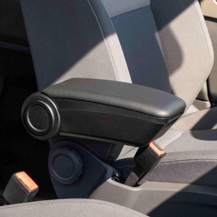 RATI ARMSTER 3 seat mounted armrest FORD FIESTA 2017-2023 without original elbowrest [black,vegan leather]